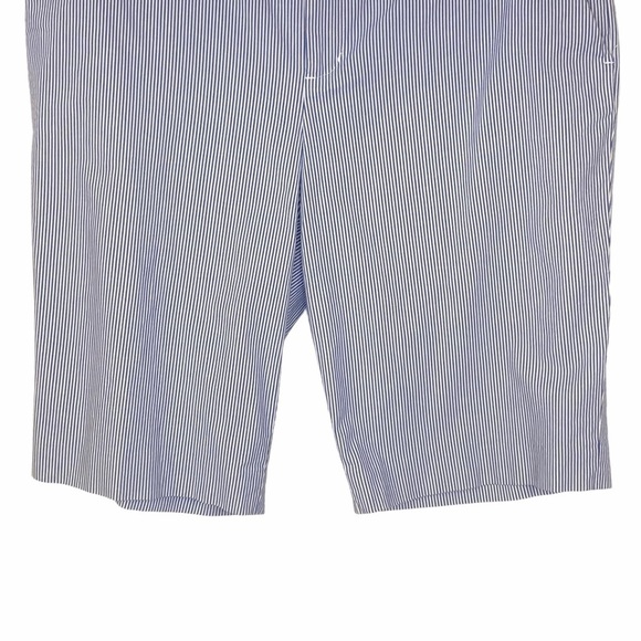LRL Ralph Lauren Pinstriped Bermuda Shorts Size 8 - Picture 4 of 14